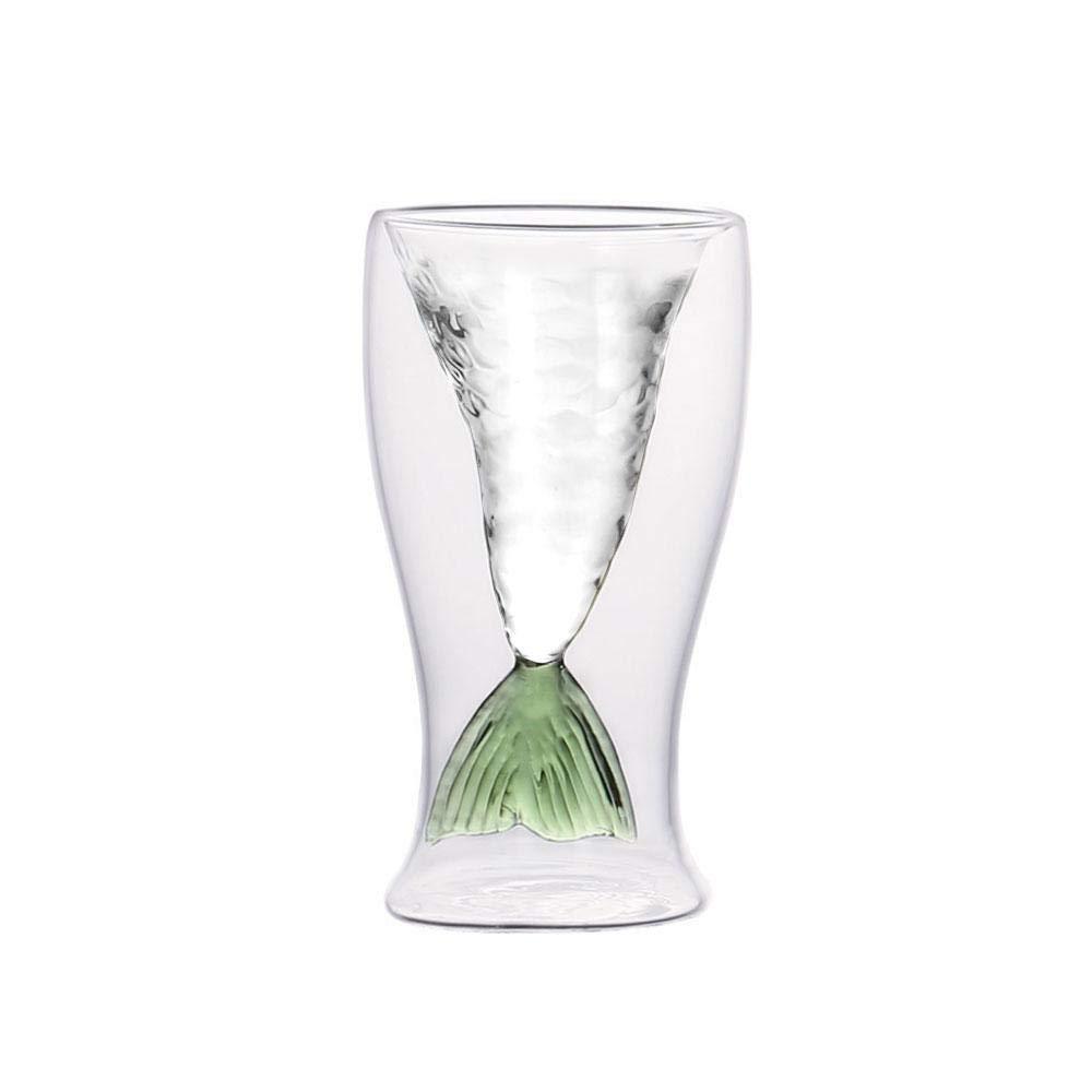 Creative Crystal Mermaid Tail Transparent Glass