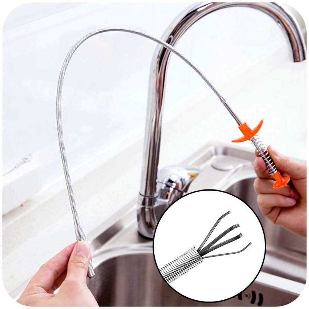 EASY GRAB DRAIN CLEANER SPRING PIPE