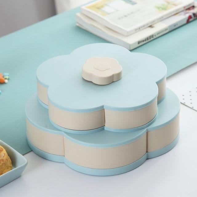 Creative Double-layer Rotary Storage Box