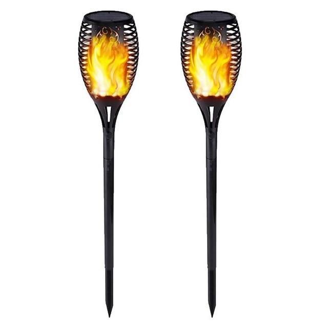 LED Solar Flame Light