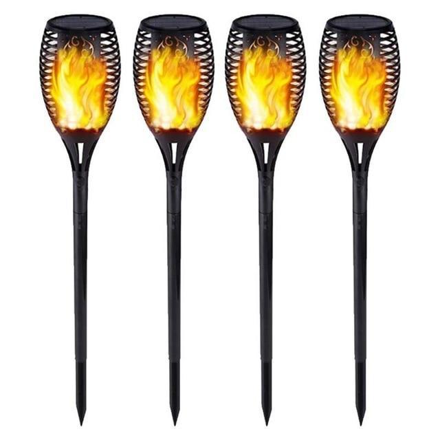 LED Solar Flame Light