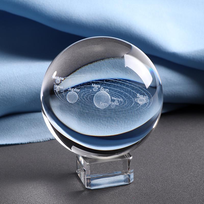 3D SOLAR SYSTEM CRYSTAL BALL